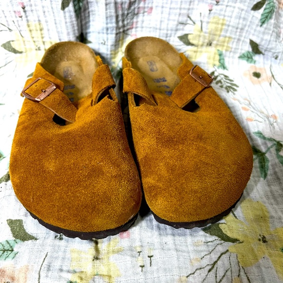 Birkenstock Boston Mink Suede Clogs Women’s Size EU 39 US 8/8.5 Regular - Picture 1 of 7